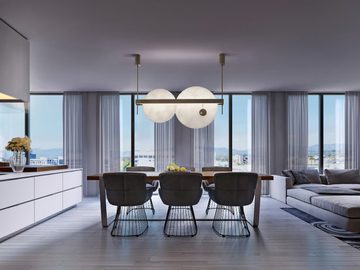 LUNA NUOVA - LED pendant lamp in alabaster and metal by Patrizia Volpato - view 3